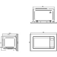 Микроволновая печь ZorG MIA211 M (черный)