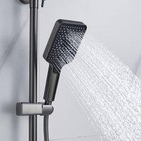 Душевая система  Shevanik S4436T (оружейная сталь)