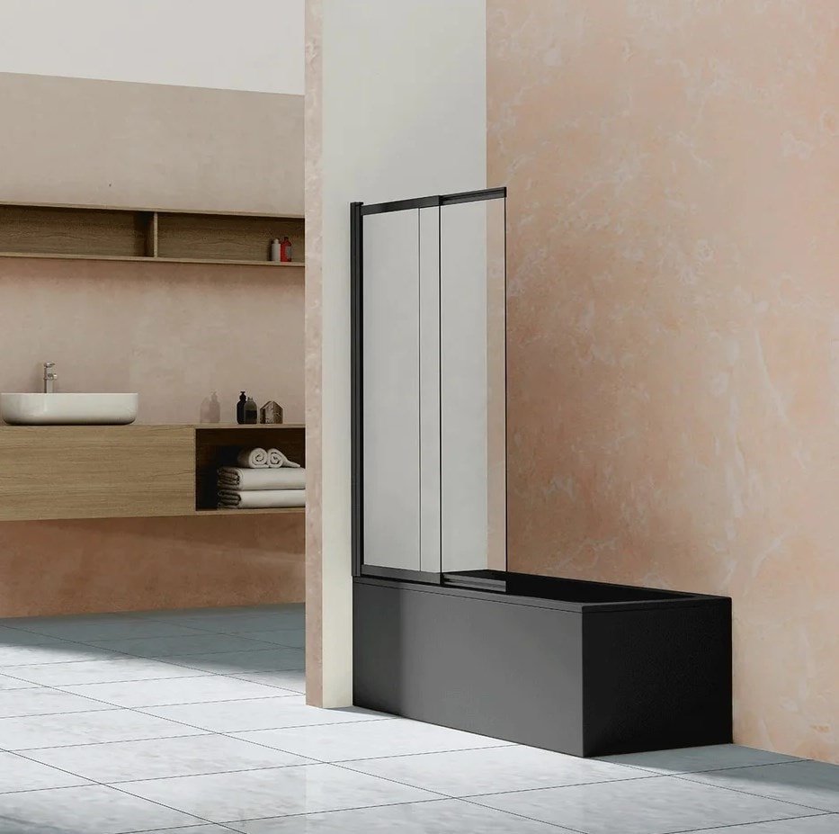 

Стеклянная шторка для ванны Vincea VSB-1E100CLB (черный матовый/прозрачное)