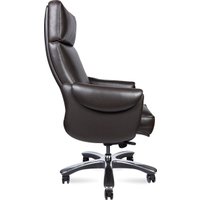 Офисное кресло Norden Ritz A 2108 brown leather (кожа коричневый/алюминиевая крестовина)