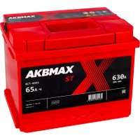 Автомобильный аккумулятор AKBMAX ST 65L (65 А·ч)