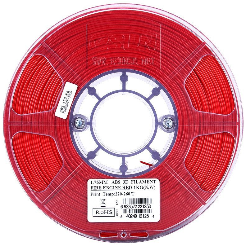 

Пластик eSUN ABS+ 1.75 мм 1000 г (бордовый)