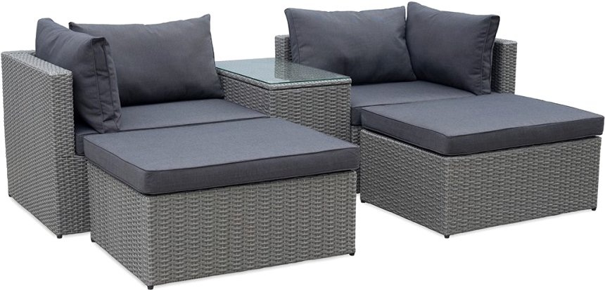 

Набор садовой мебели Garden Story Драмен GS009 (ротанг серый/серый)