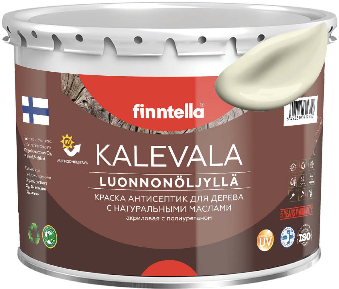 

Краска Finntella Kalevala Kermainen F-13-1-3-FL121 2.7 л (белый/желтый)