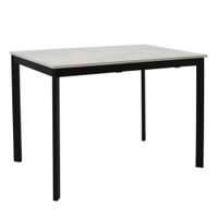 Кухонный стол Виста Аxен-2 70x110/160 (лайт бетон/муар черный)