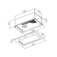 Кухонная вытяжка Weissgauff Box 850 PB Black Edition