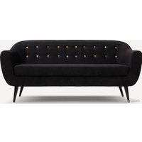 Диван Divan Роттердам-3 Velvet Black 85421 (черный)