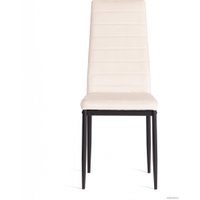 Стул TetChair Easy Chair металл/вельвет (светло-бежевый/черный)