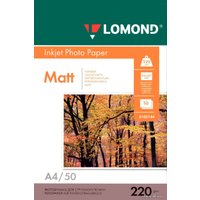 Фотобумага Lomond INK JET матовая двухсторонняя A4 220 г/кв.м. 50 листов (0102144) в Гомеле