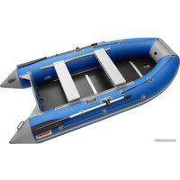 Моторно-гребная лодка Roger Boat Hunter Keel 3500 (малокилевая, синий/серый)