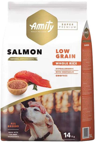 

Сухой корм для собак Amity Super Premium с лососем (14 кг)