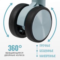 Чемодан-спиннер DoubleW Nexo (S, светло-голубой)