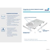 Душевой поддон RGW ST/R-W 16153100-01 100x100