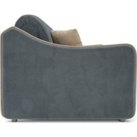 Диван Мебель-АРС Давос ППУ 180x200 см M2-111 5-42 (велюр серо-синий HB-178/26)