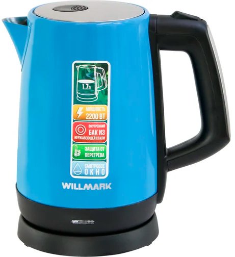 

Электрический чайник Willmark WEK-1758S (голубой)