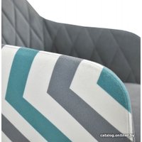 Стул Гальваник Диаманте Лофт (эмаль черный муар/Catania Silver/Willy Mint)