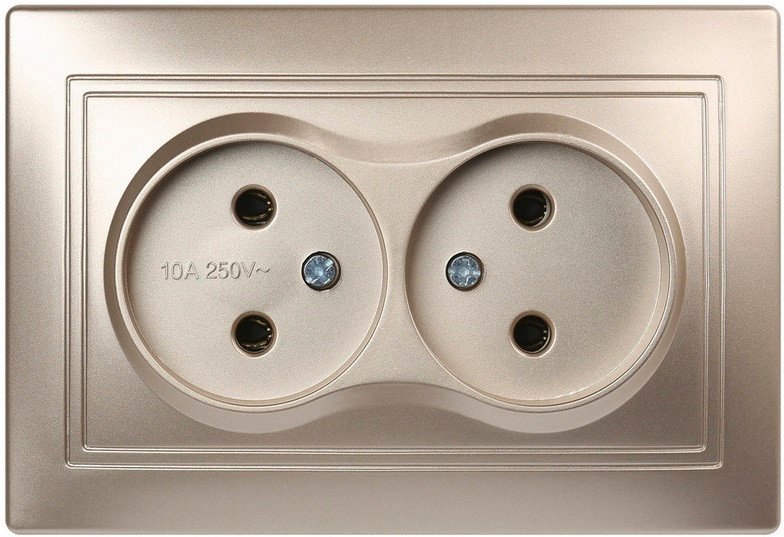 Розетка SmartBuy Венера SBE-01c-10-S2-N-c