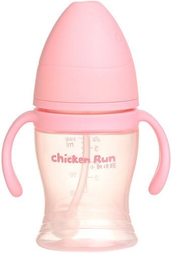 Бутылочка для кормления Pituso Антиколики. Широкое горло с ручками 99000 (160 мл, розовый)