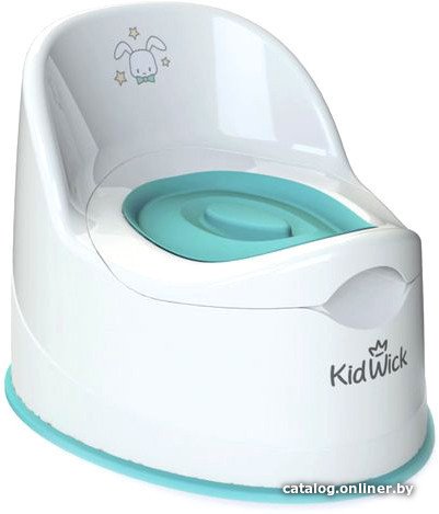 Детский горшок Kidwick Гигант KW060102 (белый/бирюзовый)