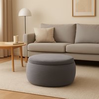 Пуфик Делком40 Сату 01 Zoom NEW Ash 21 (серый) в Солигорске