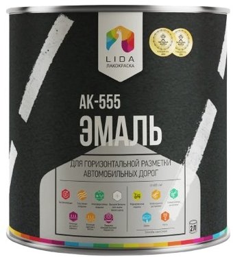 Эмаль LIDA АК-555 3л (белый)