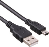 EX191079RUS USB Type-A - miniUSB (1 м, черный)