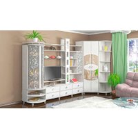 Стенка Bravo Мебель Палермо бар слева (золотой ясень/файн-лайн)