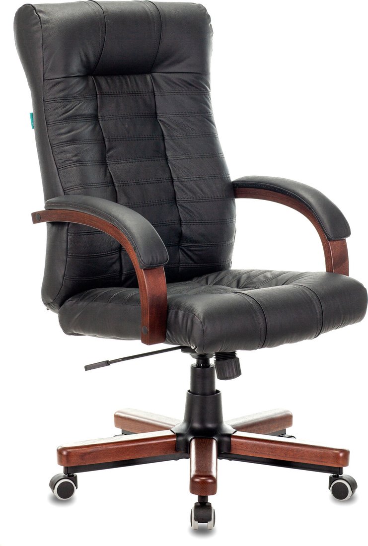 

Офисное кресло Бюрократ KB-10WALNUT/B/LEATH (черный)
