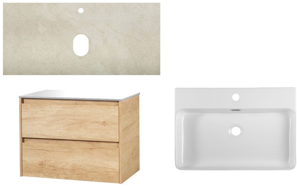 

BelBagno Тумба с умывальником Kraft 100 KRAFT100RNN-KEPMCO-1338-SET