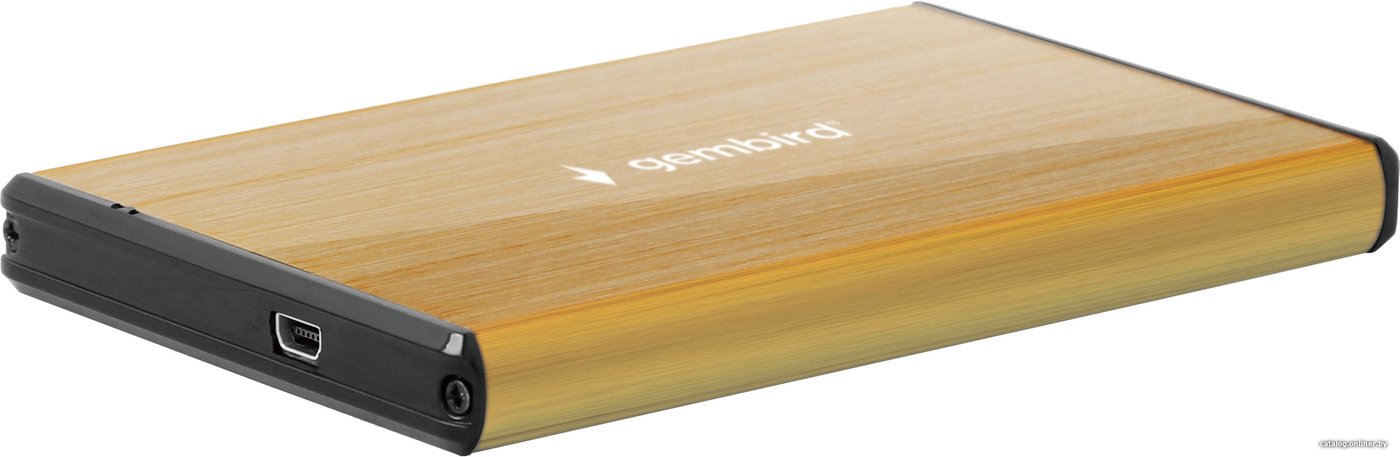 Бокс для накопителей 2.5 Gembird EE2-U3S-3-GL (золотистый)