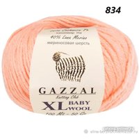 Пряжа для вязания Gazzal Baby Wool XL 834 50 г 100 м (абрикос)