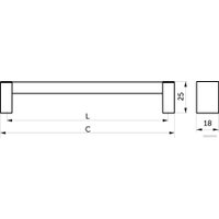  AKS скоба пластик. PS18/C18 128 металлик+венге