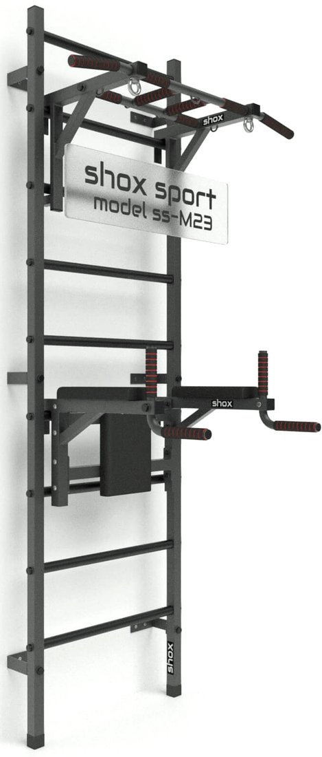 

Шведская стенка (лестница) Shox M23 (темно-серый антик/черный)