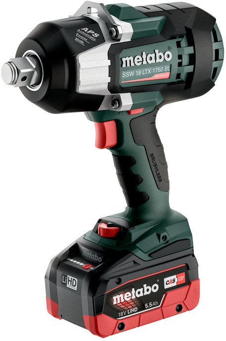 Гайковерт Metabo SSW 18 LTX 1750 BL 602402660 (с 2-мя АКБ, кейс)