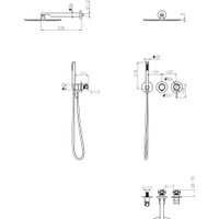 Душевая система  Grocenberg GB5090 (золотой брашированный)