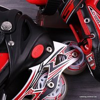 Роликовые коньки Darvish DV-S-11S (р. 30-34, черный/красный)