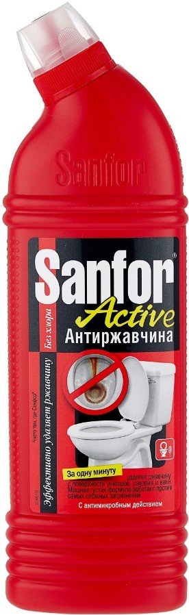 

Средство для унитаза Sanfor Activ антиржавчина 1 л