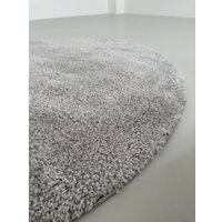 Ковер для жилой комнаты LAXMI Fluffy 01 круг (2x2, Light Grey)