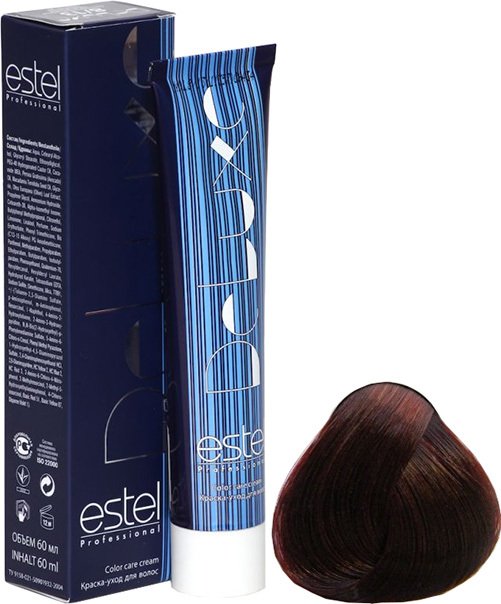 

Крем-краска для волос Estel Professional De Luxe 5/50 светлый шатен красный для седины