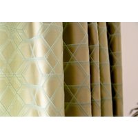 Комплект штор Decoretto Урбан пустыня УП-K3 2.25x2.6 м (золотистая ткань с геометрическим рисунком, 2 шт) в Борисове