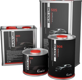 Автомобильный лак Kiwix Premium Black Line 505 акрил-уретановый 1л + 0.5л