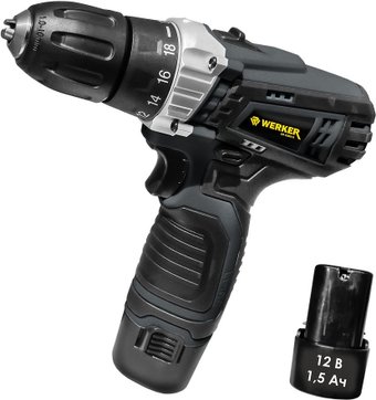 Дрель-шуруповерт Werker CD 1202 Li (с 2-мя АКБ)