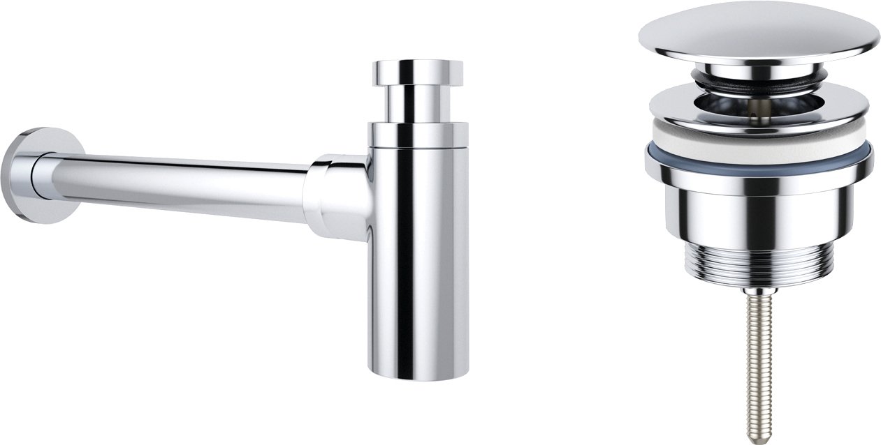 

Сифон Wellsee Drainage System 182104003 (сифон, донный клапан, хром)