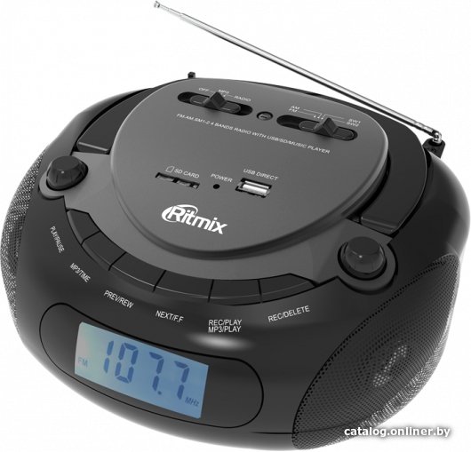 Магнитола Ritmix RBB-030BT (черный)