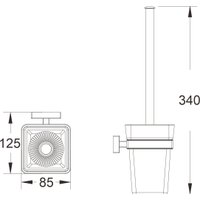 Ершик для унитаза Shevanik SG5600G