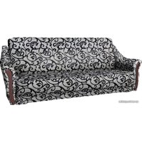 Диван Асмана Анна (рогожка завиток черный)
