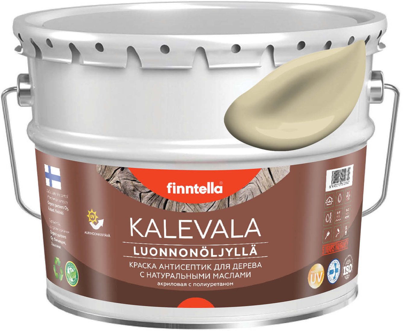 

Краска Finntella Kalevala Hiekka F-13-1-9-FL070 9 л (бежевый)