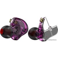 Наушники TRN ST1 (фиолетовый, с микрофоном)