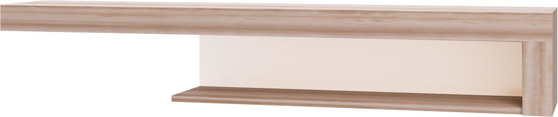 

Полка Ижмебель Люмен 4 (дуб сакраменто/белый снег глянец)