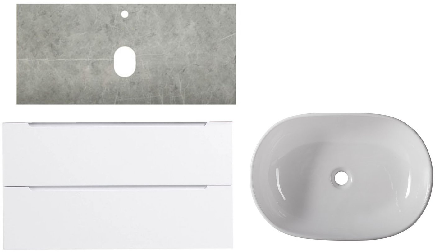 

BelBagno Тумба с умывальником Etna 100 ETNA100BL-KEPMGL-1084-SET